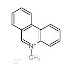 Phenanthridinium, 5-methyl-, chloride (1:1)结构式