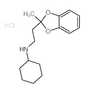 2-(2-(CYCLOHEXYLAMINO))ETHYL-2-METHYL-1,3-BENZODIOXOLE HYDROCHLORIDE structure