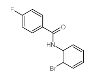 N-(2-bromophenyl)-4-fluoro-benzamide Structure