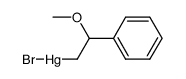 (2-methoxy-2-phenylethyl)mercury(II) bromide Structure