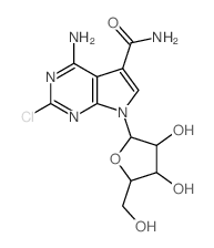 7H-Pyrrolo[2,3-d]pyrimidine-5-carboxamide,4-amino-2-chloro-7-b-D-ribofuranosyl- picture