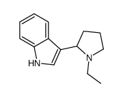 1H-Indole,3-(1-ethyl-2-pyrrolidinyl)-(9CI)结构式