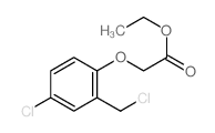 ethyl 2-[4-chloro-2-(chloromethyl)phenoxy]acetate Structure