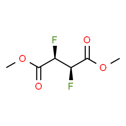 Butanedioic acid, 2,3-difluoro-, dimethyl ester, (2R,3R)-rel- (9CI) structure