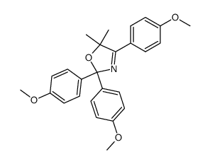 5,5-dimethyl-2,2,4-tris(p-methoxyphenyl)-3-oxazoline Structure