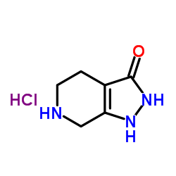 4,5,6,7-tetrahydro-1H-pyrazolo[3,4-c]pyridin-3-ol hydrochloride结构式