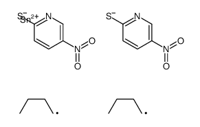 dibutyl-bis[(5-nitropyridin-2-yl)sulfanyl]stannane Structure