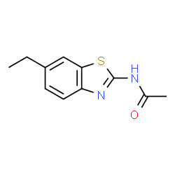 Acetamide, N-(6-ethyl-2-benzothiazolyl)- (9CI) Structure