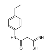 Propanamide, 3-amino-N-(4-ethylphenyl)-3-thioxo- (9CI) structure