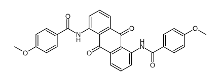 N,N'-(9,10-dihydro-9,10-dioxoanthracene-1,5-diyl)bis[4-methoxybenzamide] Structure