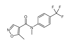 N,5-dimethyl-N-[4-(trifluoromethyl)phenyl]-1,2-oxazole-4-carboxamide结构式