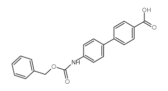 4-苄氧基羰基氨基-联苯-4-羧酸结构式