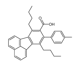 7,10-dibutyl-9-(p-tolyl)fluoranthene-8-carboxylic acid结构式