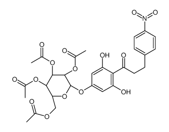 4'-O-(?-D-2”,3”,4”,6”-TETRAACETYL-GLUCOPYRANOSYL)-4-NITROPHLORETIN Structure