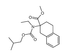 2-(Ethyl-isobutoxycarbonyl-amino)-1,2,3,4-tetrahydro-naphthalene-2-carboxylic acid methyl ester结构式