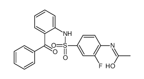 N-[4-[(2-benzoylphenyl)sulfamoyl]-2-fluorophenyl]acetamide结构式