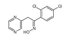 N-[1-(2,4-dichlorophenyl)-2-pyrazin-2-ylethylidene]hydroxylamine结构式