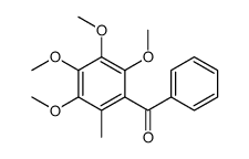 METHANONE, PHENYL(2,3,4,5-TETRAMETHOXY-6-METHYLPHENYL)- Structure