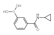 3-(Cyclopropylaminocarbonyl)phenylboronic acid Structure