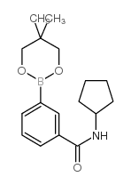 N-cyclopentyl-3-(5,5-dimethyl-1,3,2-dioxaborinan-2-yl)benzamide picture