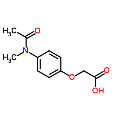 {4-[Acetyl(methyl)amino]phenoxy}acetic acid Structure