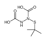 1-(tert-butylthio)-1,2-hydrazinedicarboxylic acid Structure