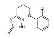 5-[3-(2-chlorophenoxy)propyl]-1,3,4-thiadiazol-2-amine Structure