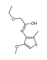 2-ethoxy-N-(4-methoxy-2-methylthiophen-3-yl)acetamide Structure