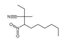 2-ethyl-2-methyl-3-nitrononanenitrile Structure