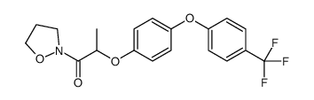 1-(1,2-oxazolidin-2-yl)-2-[4-[4-(trifluoromethyl)phenoxy]phenoxy]propan-1-one结构式