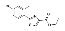 2-(4-BROMO-2-METHYLPHENYL)THIAZOLE-4-CARBOXYLIC ACID ETHYL ESTER Structure