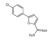 5-(4-chlorophenyl)furan-2-carboximidamide结构式