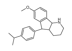 (4aS,5R,9bS)-7-methoxy-5-(4-propan-2-ylphenyl)-2,3,4,4a,5,9b-hexahydro-1H-indeno[1,2-b]pyridine Structure