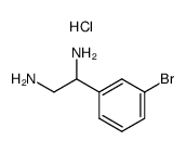 1-(3-Bromo-phenyl)-ethane-1,2-diamine; hydrochloride Structure