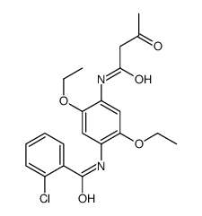 2-chloro-N-[2,5-diethoxy-4-(3-oxobutanoylamino)phenyl]benzamide Structure