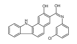 N-(3-chlorophenyl)-2-hydroxy-11H-benzo[a]carbazole-3-carboxamide Structure