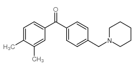 3,4-DIMETHYL-4'-PIPERIDINOMETHYL BENZOPHENONE图片