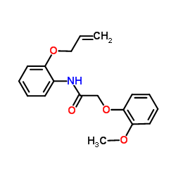 N-[2-(Allyloxy)phenyl]-2-(2-methoxyphenoxy)acetamide Structure