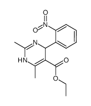 5-(ethoxycarbonyl)-2,6-dimethyl-4-(o-nitrophenyl)-1,4(3,4)-dihydropyrimidine Structure