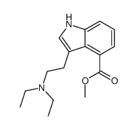 Methyl 3-[2-(diethylamino)ethyl]-1H-indole-4-carboxylate结构式