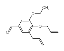 3-ethoxy-4-prop-2-enoxy-5-prop-2-enylbenzaldehyde structure