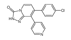 7-(4-chlorophenyl)-8-(pyridin-4-yl)-[1,2,4]triazolo[4,3-a]pyridin-3(2H)-one结构式