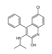 6-chloro-4-phenyl-3-(propan-2-ylamino)-1H-quinolin-2-one Structure