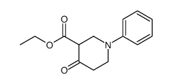 Ethyl 4-oxo-1-phenylpiperidine-3-carboxylate structure