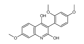 3-(2,4-dimethoxyphenyl)-4-hydroxy-7-methoxy-1H-quinolin-2-one结构式