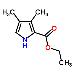 Ethyl 3,4-dimethyl-1H-pyrrole-2-carboxylate structure