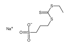 sodium 3-[[(ethylthio)thioxomethyl]thio]propanesulphonate structure