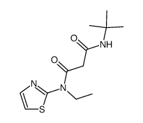 N-t-butyl-N'-(2-thiazolyl)-N'-ethylmalonamide Structure