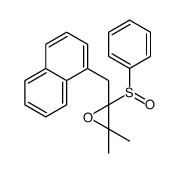 2-(benzenesulfinyl)-3,3-dimethyl-2-(naphthalen-1-ylmethyl)oxirane Structure