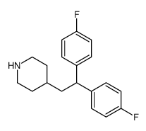 4-[2,2-bis(4-fluorophenyl)ethyl]piperidine结构式